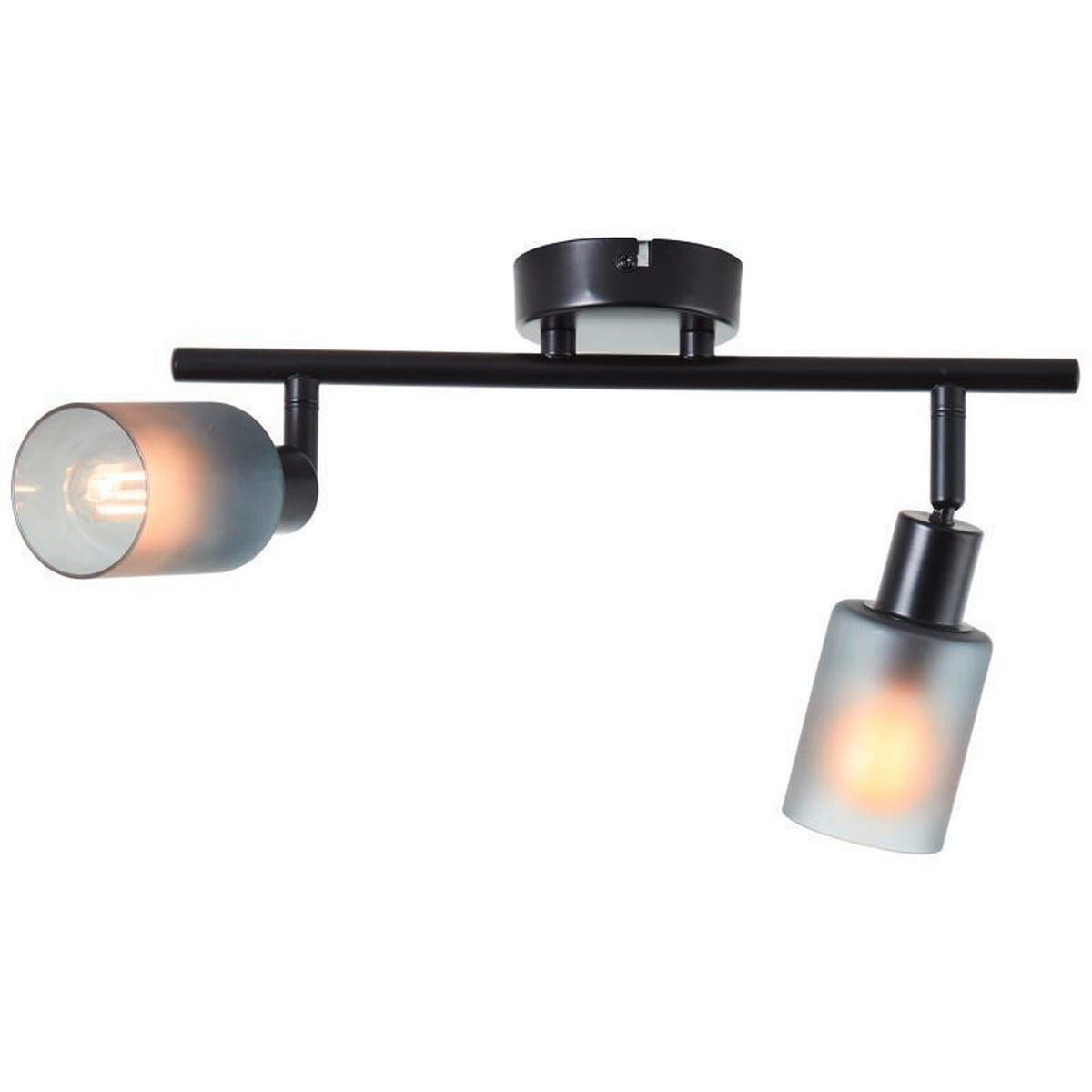 STRAHLER 39,5/8/18 cm   - Schwarz, Basics, Glas/Metall (39,5/8/18cm) - Globo