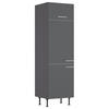 GERÄTEUMBAUSCHRANK 60/211,8/58,1 cm  in Anthrazit  - Edelstahlfarben/Anthrazit, Basics, Holzwerkstoff/Metall (60/211,8/58,1cm) - Optifit