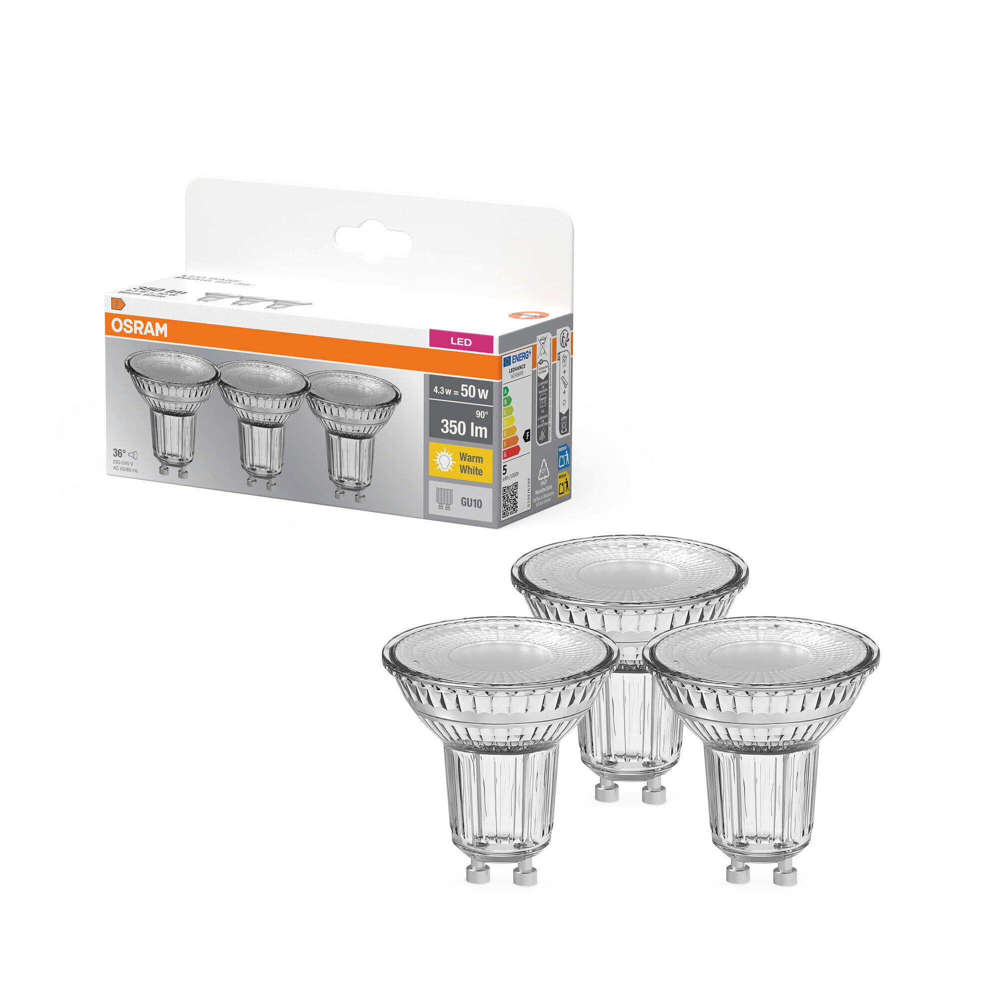LED-LEUCHTMITTEL  - Klar, Basics, Glas (5/5,4cm) - Osram