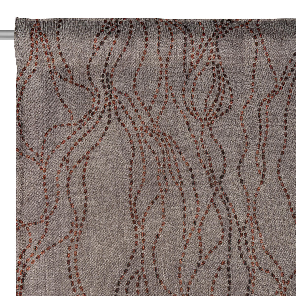 HOTOVÝ ZÁVĚS, neprůsvitné, 140/245 cm - šedohnědá, Konvenční, textil (140/245cm) - Esposa