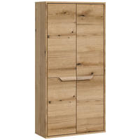 MIDISCHRANK 64/132/32 cm  - Schwarz, MODERN, Holzwerkstoff/Kunststoff (64/132/32cm) - MID.YOU