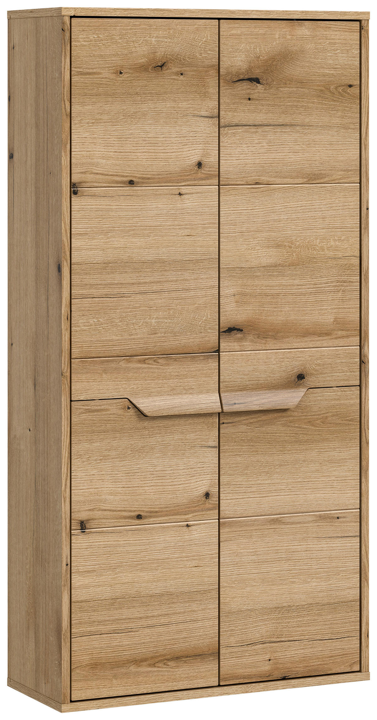 MIDISCHRANK 64/132/32 cm  - Schwarz, MODERN, Holzwerkstoff/Kunststoff (64/132/32cm) - MID.YOU