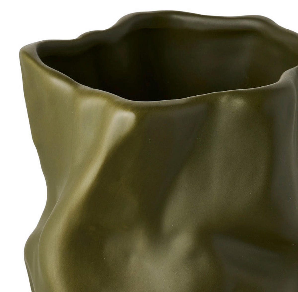 VASE Vase  - Dunkelgrün, Basics, Keramik (15/25,5cm)