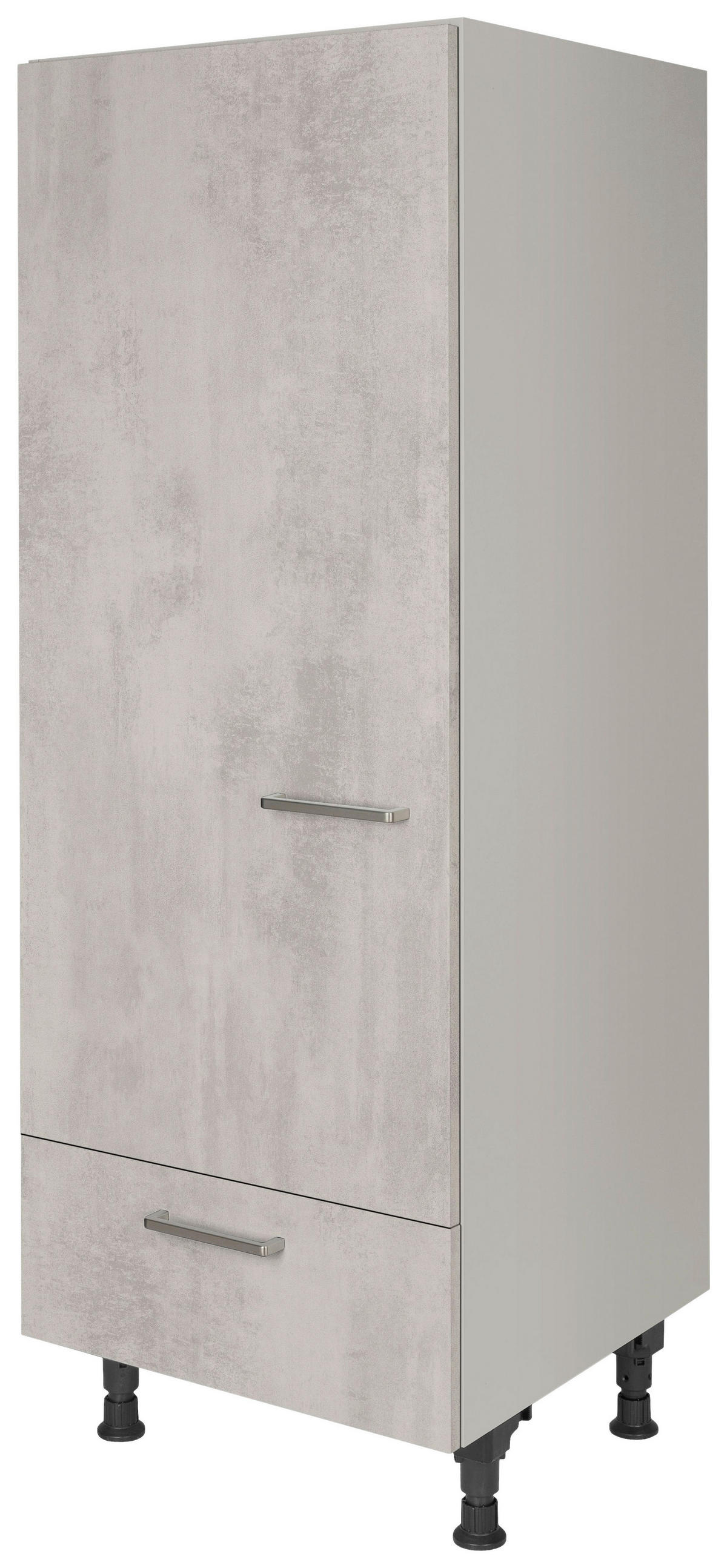 GERÄTEUMBAUSCHRANK 60/168/58 cm  Hellgrau  - Edelstahlfarben/Hellgrau, Modern, Holzwerkstoff/Metall (60/168/58cm) - Nobilia