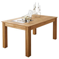 ESSTISCH 160-260/100/76 cm Echtholz  Holz ausziehbar rechteckig Eichefarben  - Eichefarben, KONVENTIONELL, Holz (160-260/100/76cm) - Linea Natura