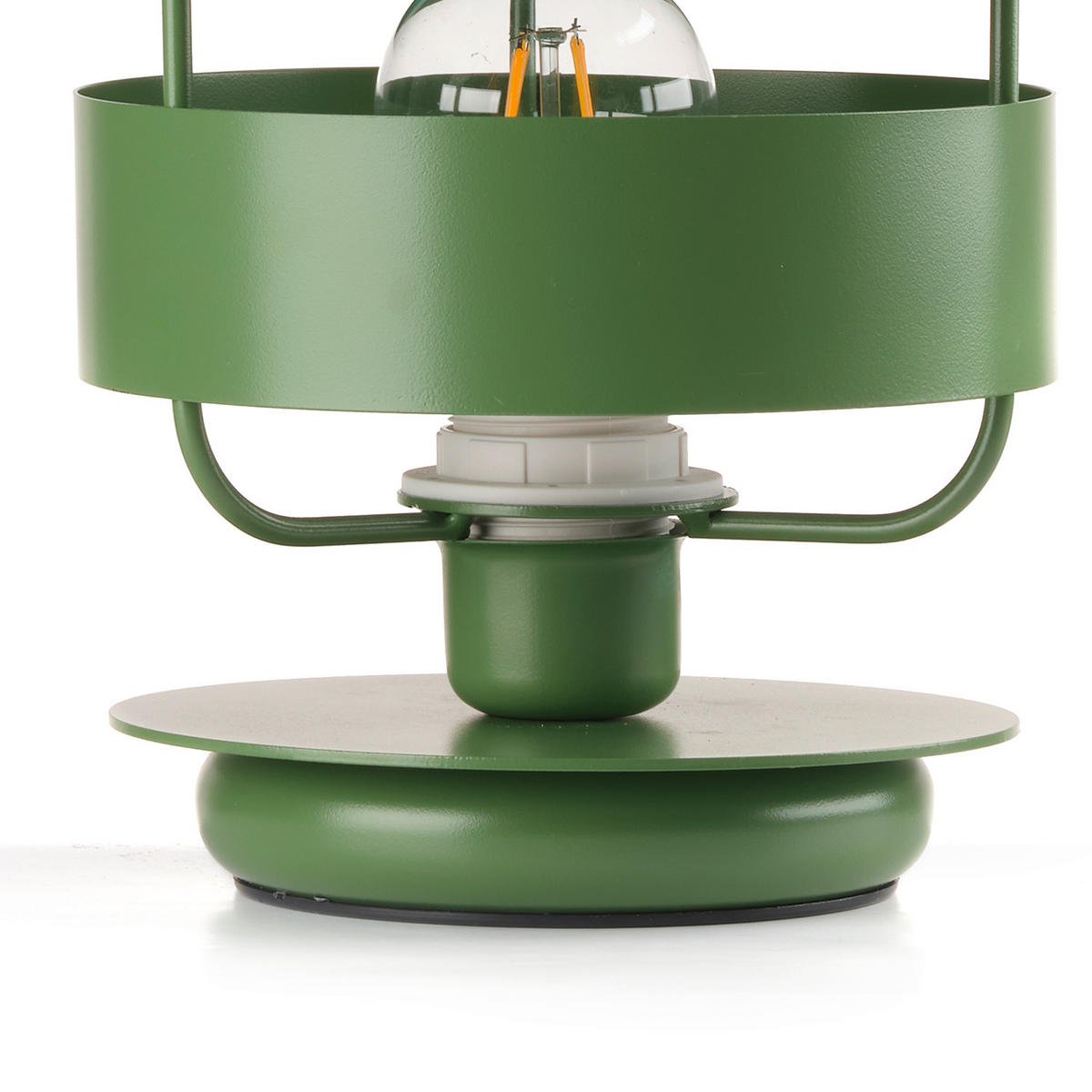 LAMPA NA NOČNÍ STOLEK, E27, 17/28.5 cm  - zelená, Design, kov (17/28.5cm)