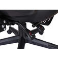 GAMINGSTUHL  in Lederlook, Netzbespannung Schwarz  - Schwarz, MODERN, Kunststoff/Textil (59/107-117/58cm) - Carryhome