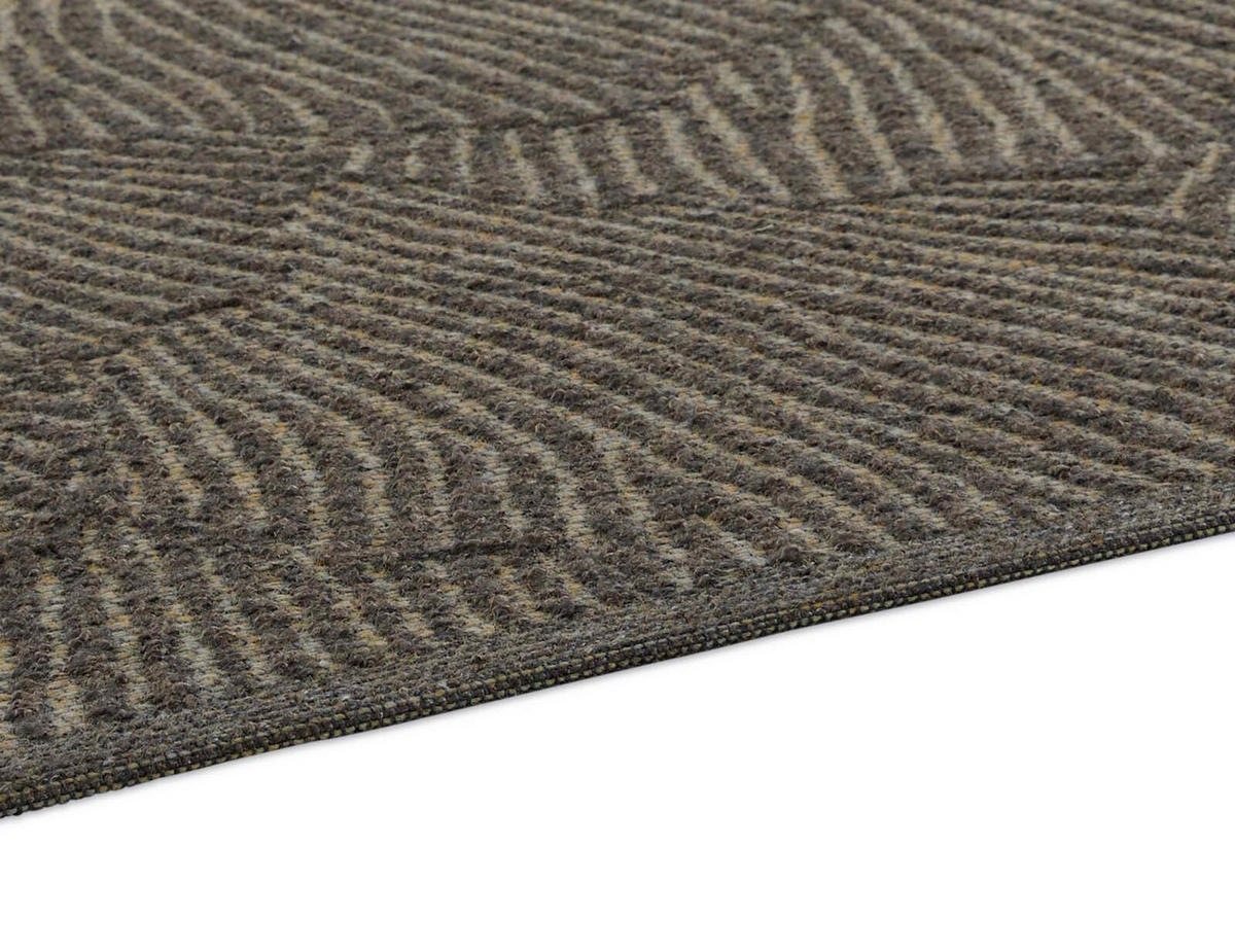 OUTDOORTEPPICH  für Terrasse und Balkon 160/230 cm Ginko Dunkelbraun  - Dunkelbraun, KONVENTIONELL, Textil (160/230cm) - Novel