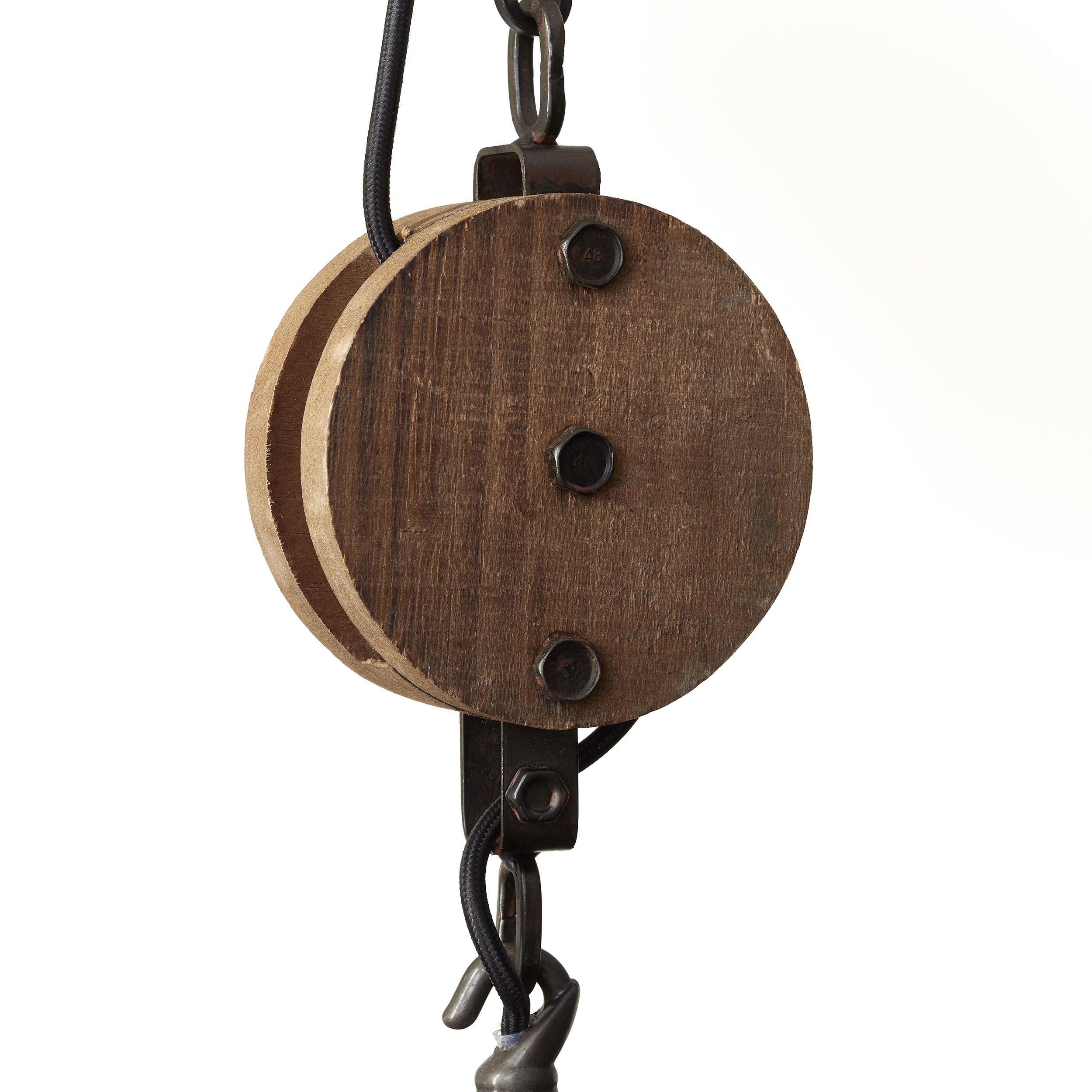 HÄNGELEUCHTE 47/160 cm - Schwarz, Lifestyle, Holz/Metall (47/160cm) - Brilliant