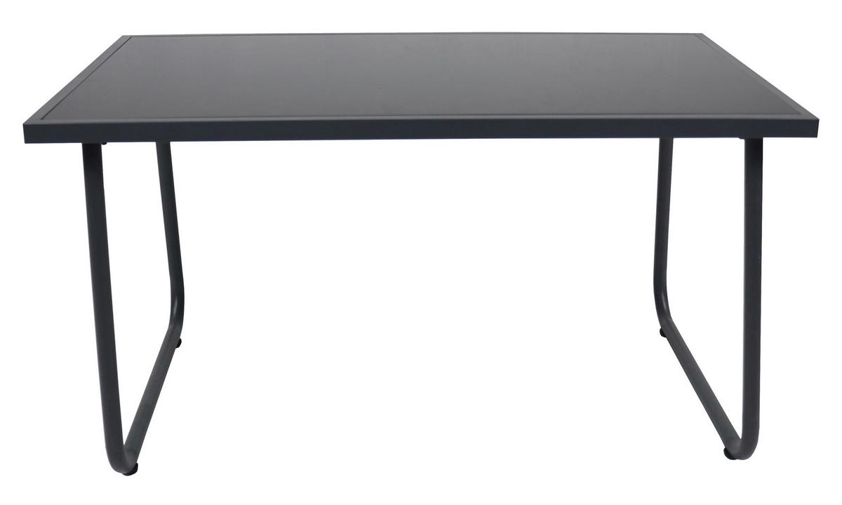 GARTENSET 4-teilig  - Schwarz, MODERN, Glas/Kunststoff (110/76/74cm) - Gardenson