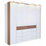 DREHTÜRENSCHRANK in furniert Kernnussbaum Weiß, Nussbaumfarben - Chromfarben/Nussbaumfarben, KONVENTIONELL, Holz/Holzwerkstoff (302/229,6/61cm) - Hülsta DREHTÜRENSCHRANK in furniert Kernnussbaum Weiß, Nussbaumfarben - Chromfarben/Nussbaumfarben, KONVENTIONELL, Holz/Holzwerkstoff (302/229,6/61cm) - Hülsta