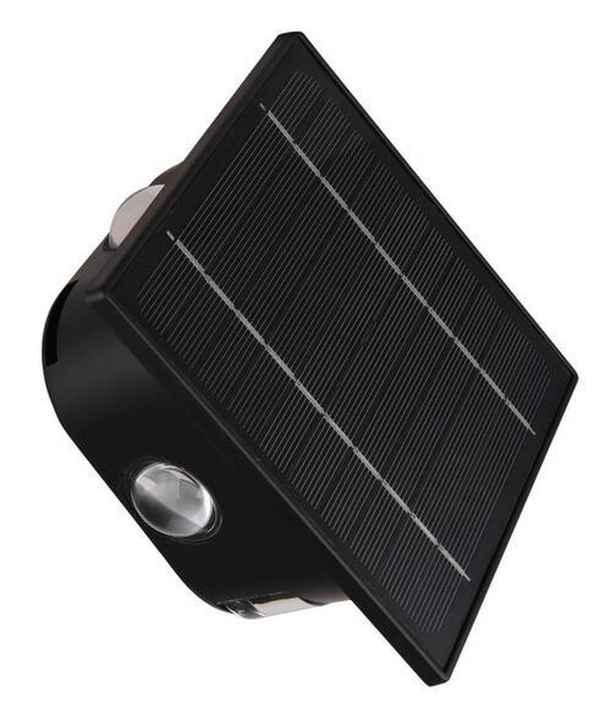 SOLCELLSLAMPA - klar/svart, Design, plast (13,1/7/13,1cm) - Globo