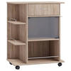 ALLZWECKWAGEN Sonoma Eiche  - Sonoma Eiche, Design, Glas/Holzwerkstoff (65/39/80cm) - MID.YOU