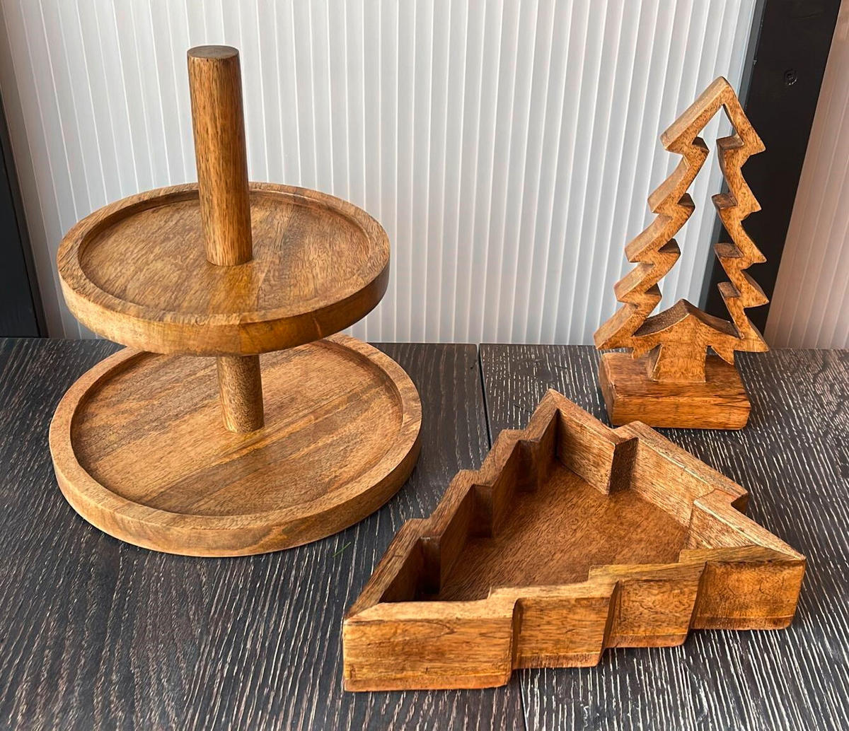 BOŽIĆNA FIGURA - Basics, drvo (24/20/5cm) - X-Mas