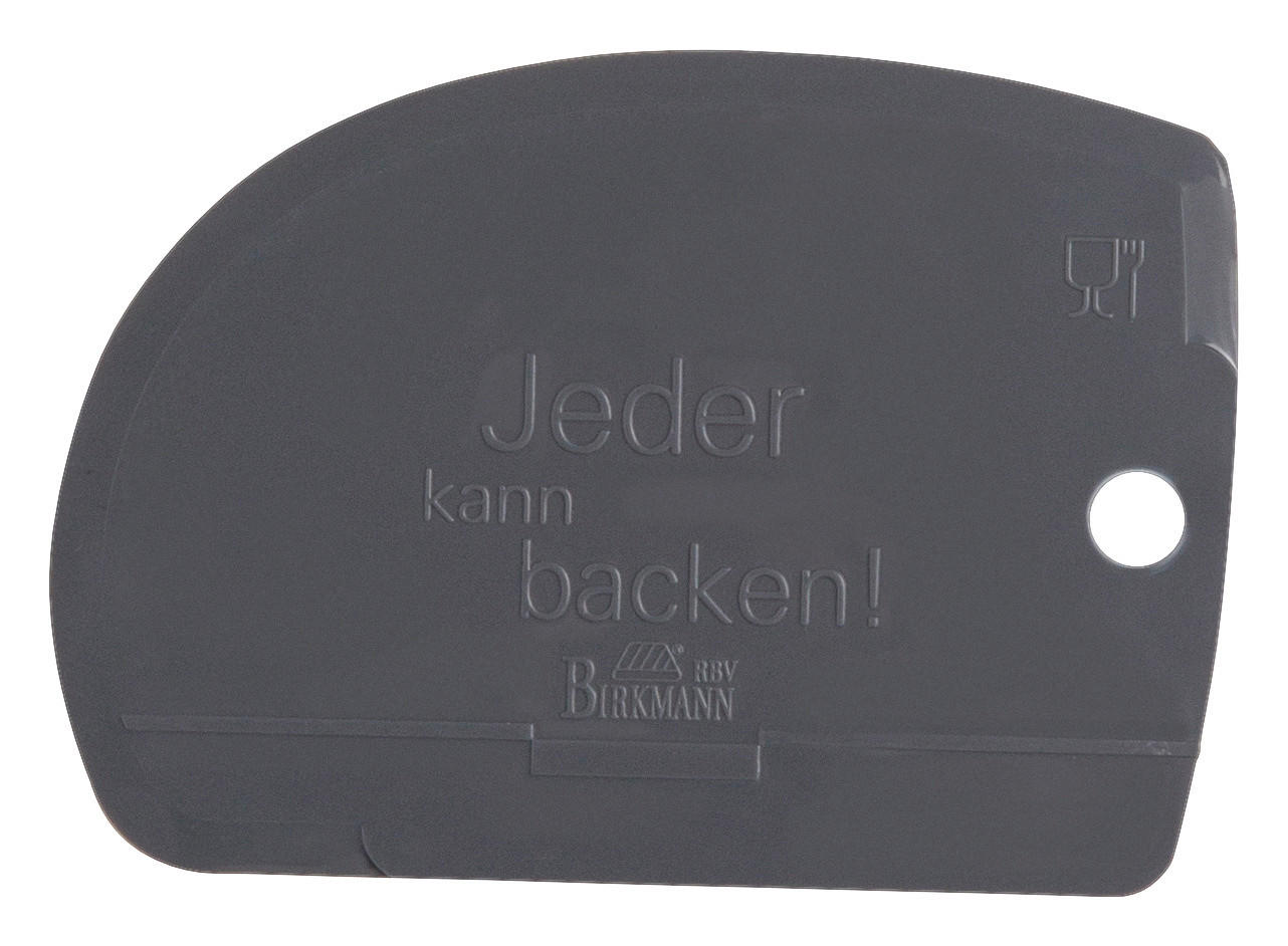 TEIGKARTE - Grau, Basics, Kunststoff (9/12,5/0,1cm) - Birkmann