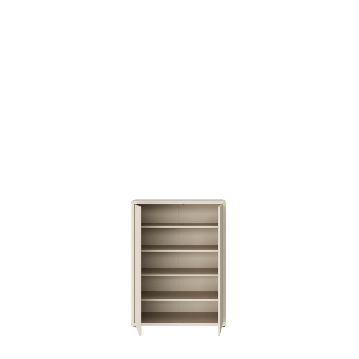 SCHUHSCHRANK Sandfarben  - Sandfarben/Grau, MODERN, Holzwerkstoff/Kunststoff (74,5/99,1/34,9cm) - Xora