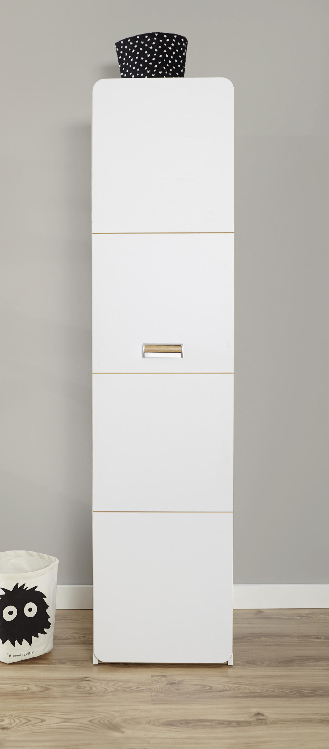 JUGENDZIMMER Weiß, Eschefarben  - Eschefarben/Birkefarben, MODERN, Holz/Holzwerkstoff (80/190cm) - MID.YOU