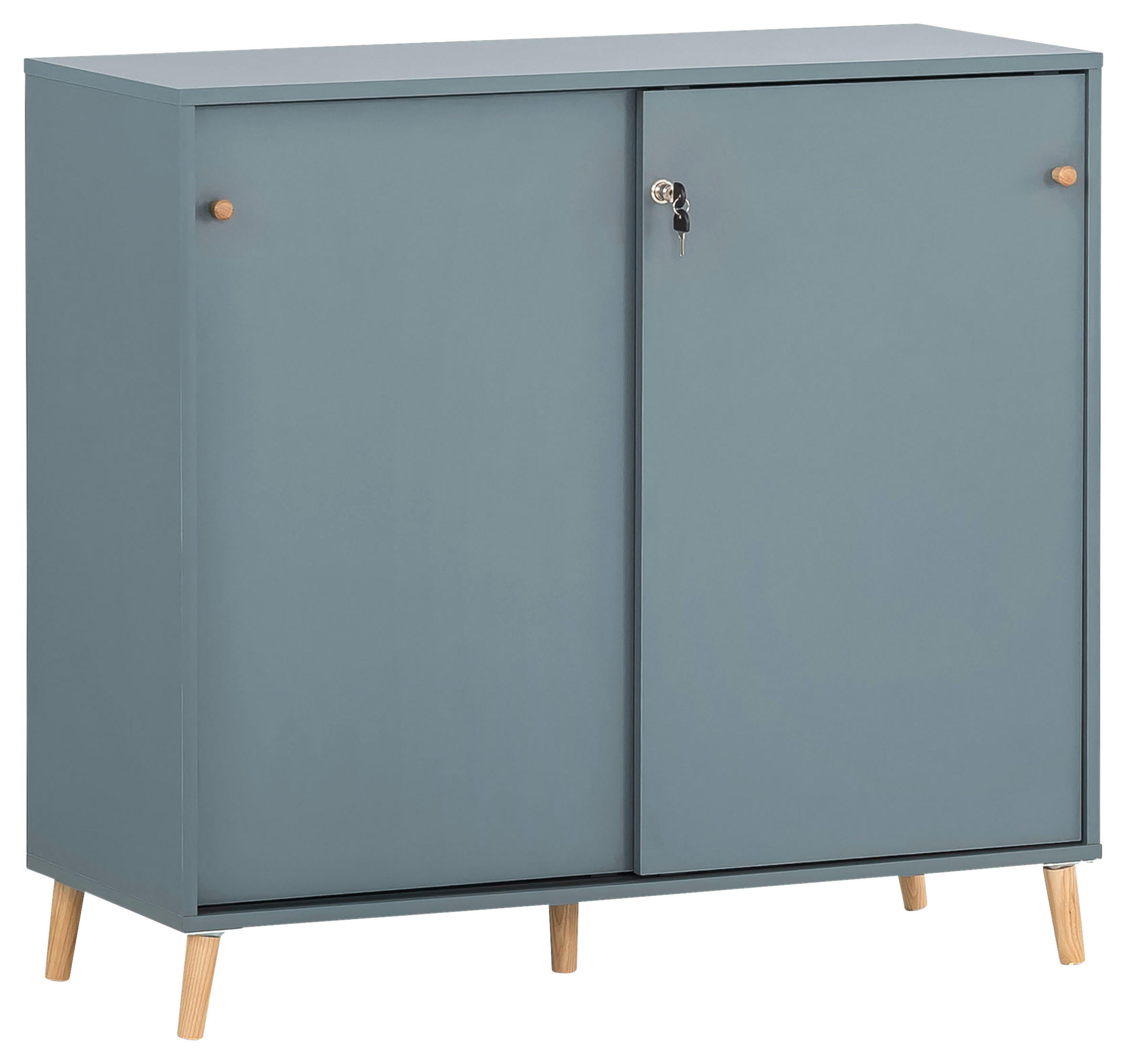 MID.YOU SKŘÍŇ NA ŠANONY, modrá, 100,1/92,6/41 cm