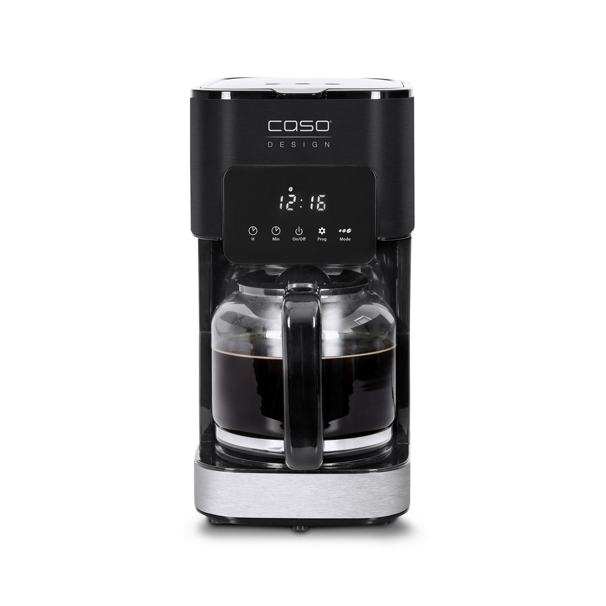 FILTERKAFFEEMASCHINE Taste & Style  - Silberfarben/Schwarz, Basics, Glas (17/32,5/24,5cm) - CASO Design