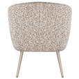 SESSEL in Webstoff Khaki  - Khaki, Design, Textil/Metall (70/75/73cm) - Carryhome