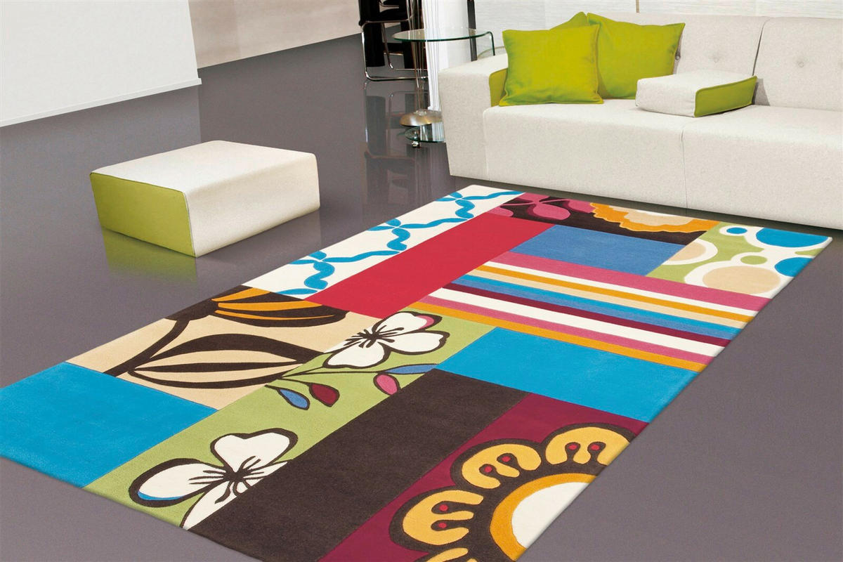 FLACHWEBETEPPICH  Wohnzimmer 170/240 cm Multicolor rechteckig  - Multicolor, Basics, Textil (170/240cm) - Kayoom