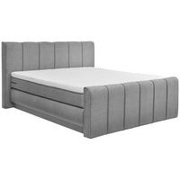 BOXSPRINGBETT 180/200 cm  in Grau  - Schwarz/Grau, KONVENTIONELL, Kunststoff/Textil (180/200cm) - SetOne by Musterring
