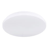 LED PLAFONJERA HUBERT  - bela/opal, Osnovno, metal/plastika (38/5,6cm)