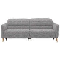 2-SITZER-SOFA  in Webstoff Grau  - Eiche Bianco/Grau, Design, Holz/Textil (234-262/85-106/98-112cm) - Dieter Knoll