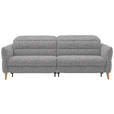 2-SITZER-SOFA  in Webstoff Grau  - Eiche Bianco/Grau, Design, Holz/Textil (234-262/85-106/98-112cm) - Dieter Knoll