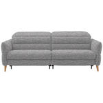 2-SITZER-SOFA  in Webstoff Grau  - Eiche Bianco/Grau, Design, Holz/Textil (234-262/85-106/98-112cm) - Dieter Knoll