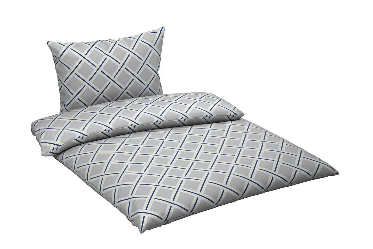 POVLEČENÍ, satén, šedá, barvy stříbra, 140/200 cm - šedá/barvy stříbra, textil (140/200cm) - Novel