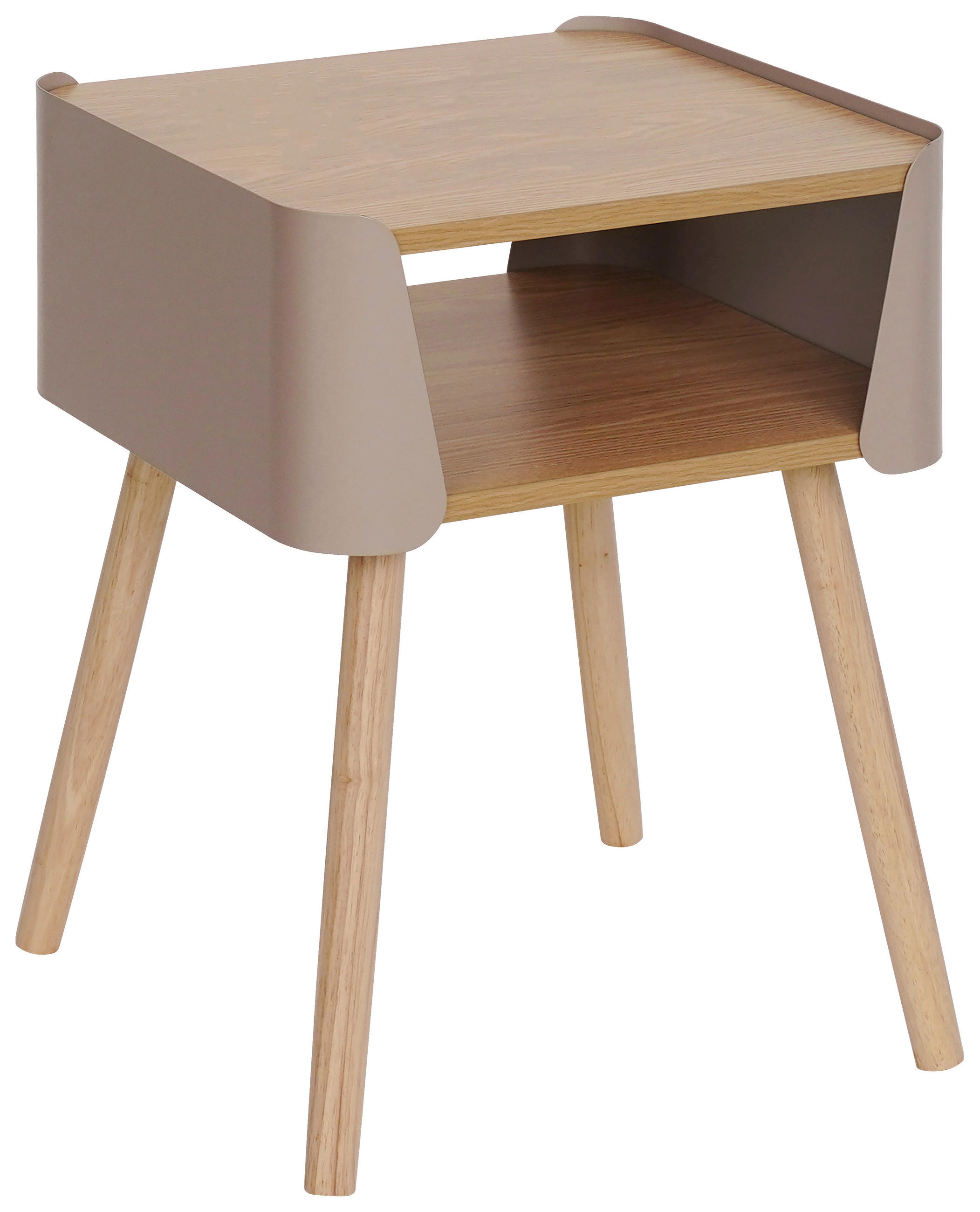 Xora NOČNÍ STOLEK, borovice, přírodní barvy, béžová, 40/54,5/39 cm