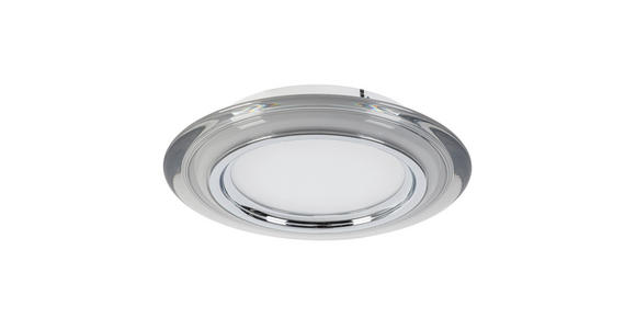 LED-DECKENLEUCHTE 35/6 cm   - Chromfarben/Transparent, Design, Kunststoff/Metall (35/6cm) - Novel