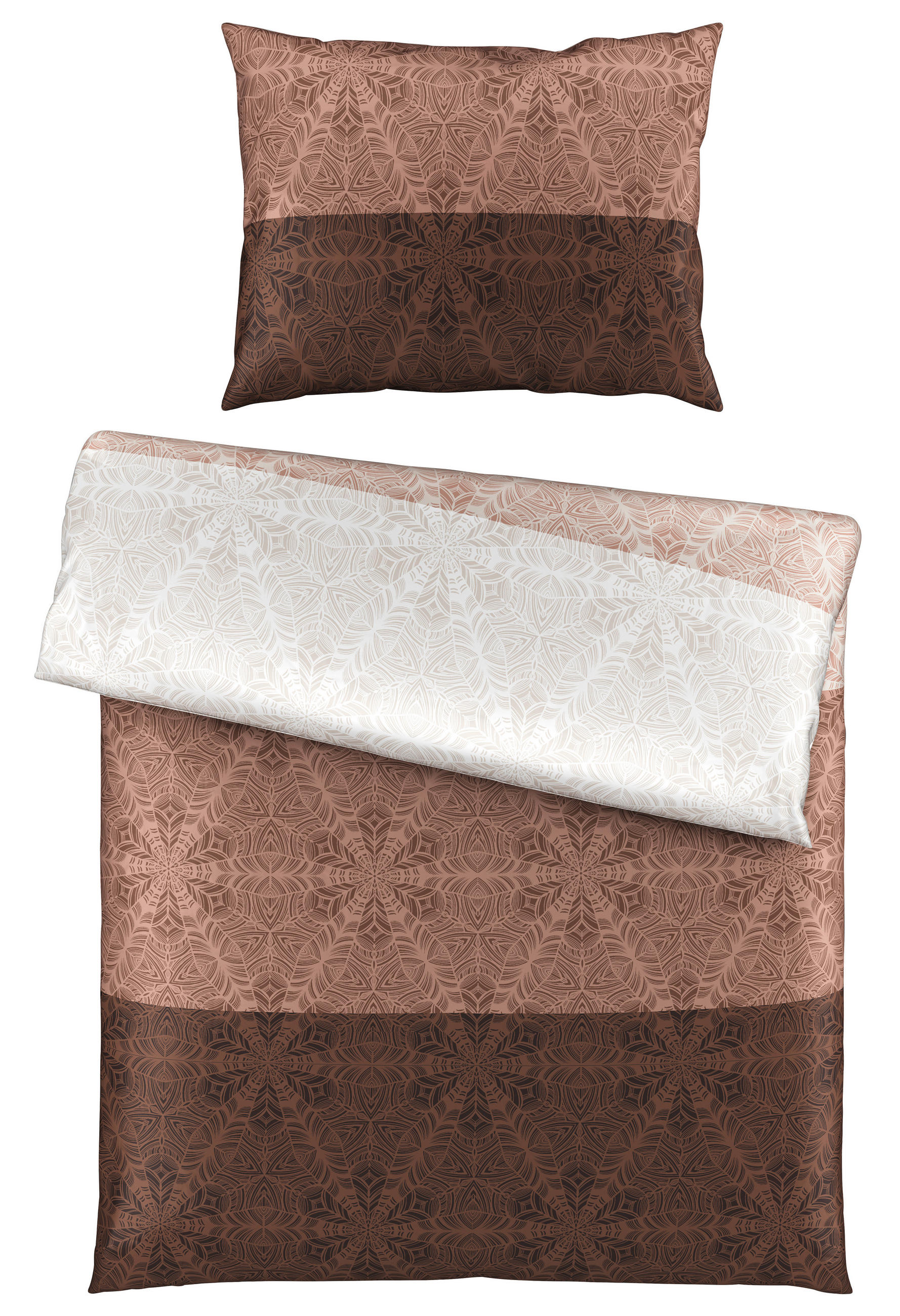 BETTWÄSCHE Satin 140/200 cm  - Taupe, KONVENTIONELL, Textil (140/200cm) - Esposa