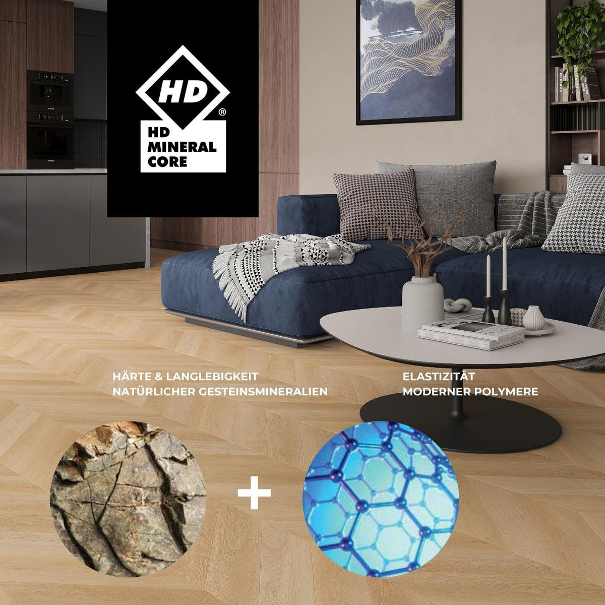 VINYLBODEN Chevron Hartford  per  m² - Design, Kunststoff (60/12/0,45cm) - Venda