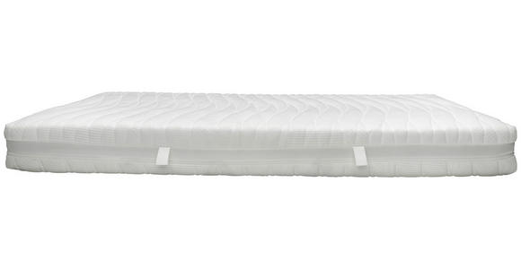 KALTSCHAUMMATRATZE 180/200 cm Höhe ca. 21 cm - Weiß, KONVENTIONELL, Textil (180/200cm) - Sleeptex