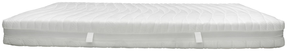 KALTSCHAUMMATRATZE 160/200 cm Höhe ca. 21 cm  - Weiß, KONVENTIONELL, Textil (160/200cm) - Sleeptex