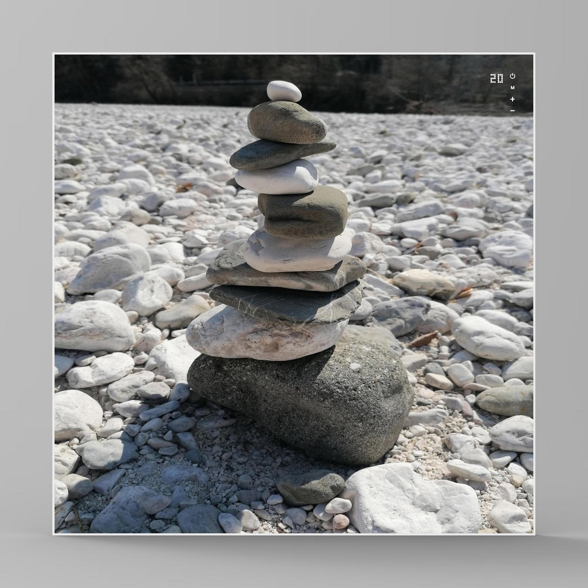 INFRAROT-HEIZPANEEL 360 W Stone  - Grau, Basics, Kunststoff (60cm) - Mican
