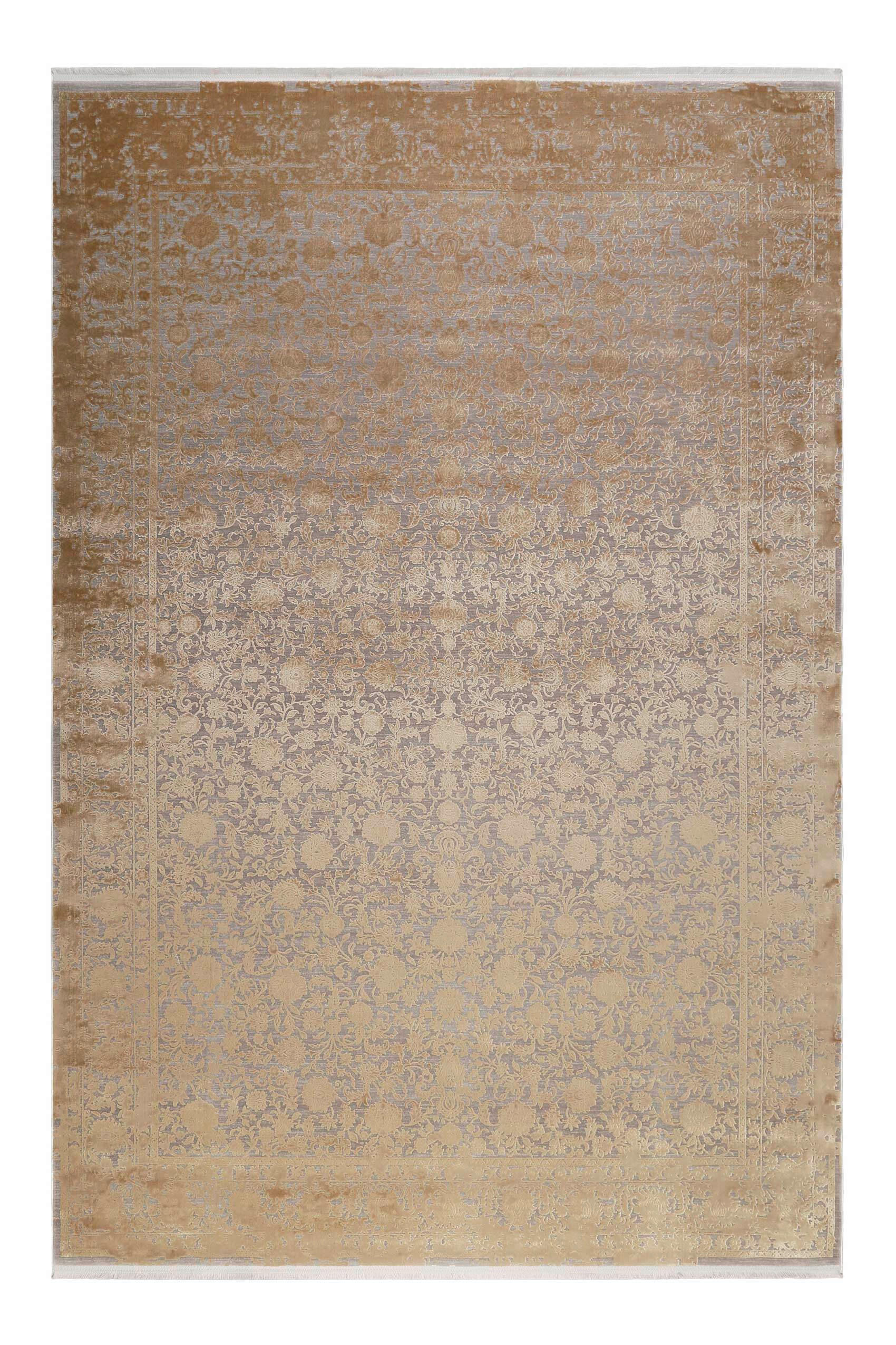 VINTAGE-TEPPICH 133/200 cm Florida Grau, Goldfarben  - Goldfarben/Grau, LIFESTYLE, Textil (133/200cm) - Esprit