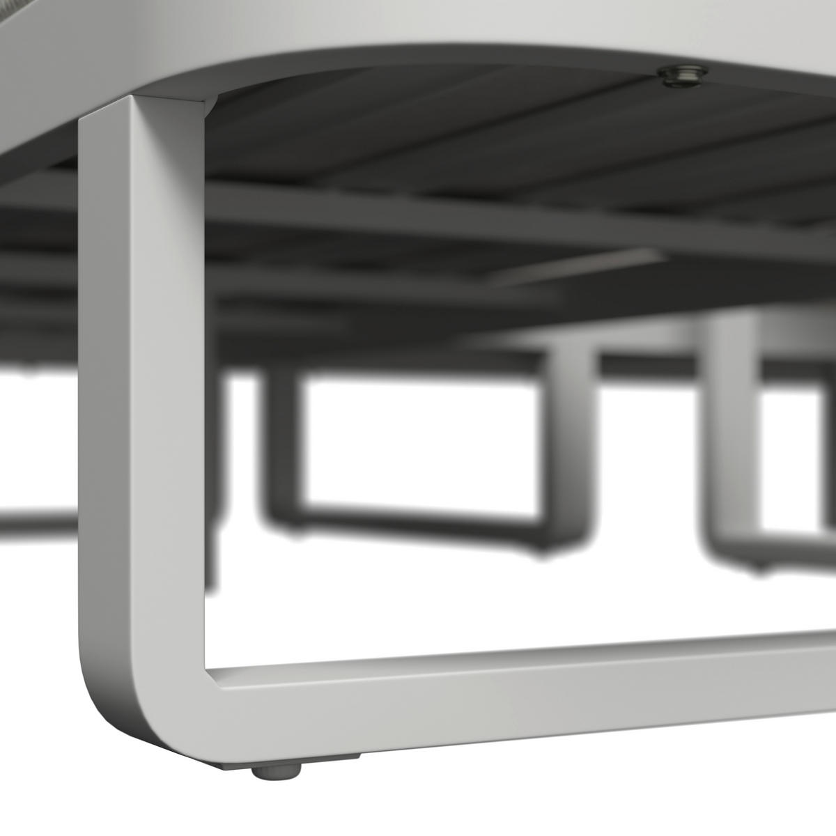 DINING-LOUNGESET 190/241 cm Aluminium  - Beige/Hellgrau, Design, Glas/Textil (190/241cm) - Amatio