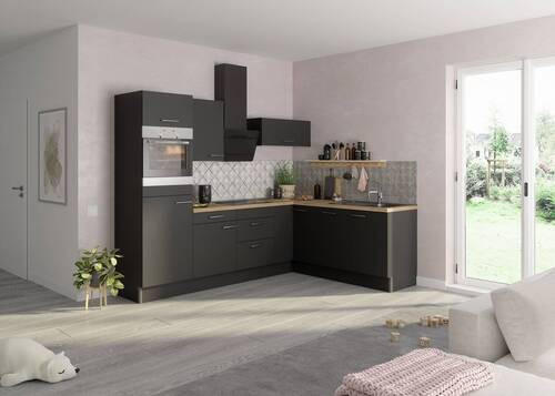 Optifit Eckküche Anthrazit 270x200 cm
