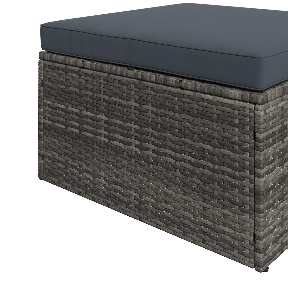 LOUNGEGARNITUR   140/48/68/80 cm Eisen  - Blaugrau/Grau, MODERN, Metall (140/48/68/80cm) - Ambia Garden