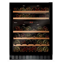WEINKÜHLSCHRANK WK341110-2S  - Schwarz, Basics, Glas/Holz (59,5/82/62cm) - Amica