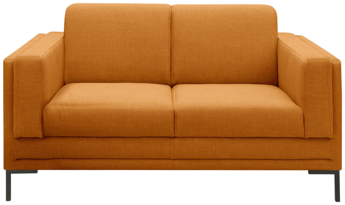 2-SITZER-SOFA Webstoff Orange von LOOKS by W.JOOP