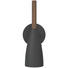 WANDLEUCHTE - Schwarz, Design, Holz/Metall (10/26cm)
