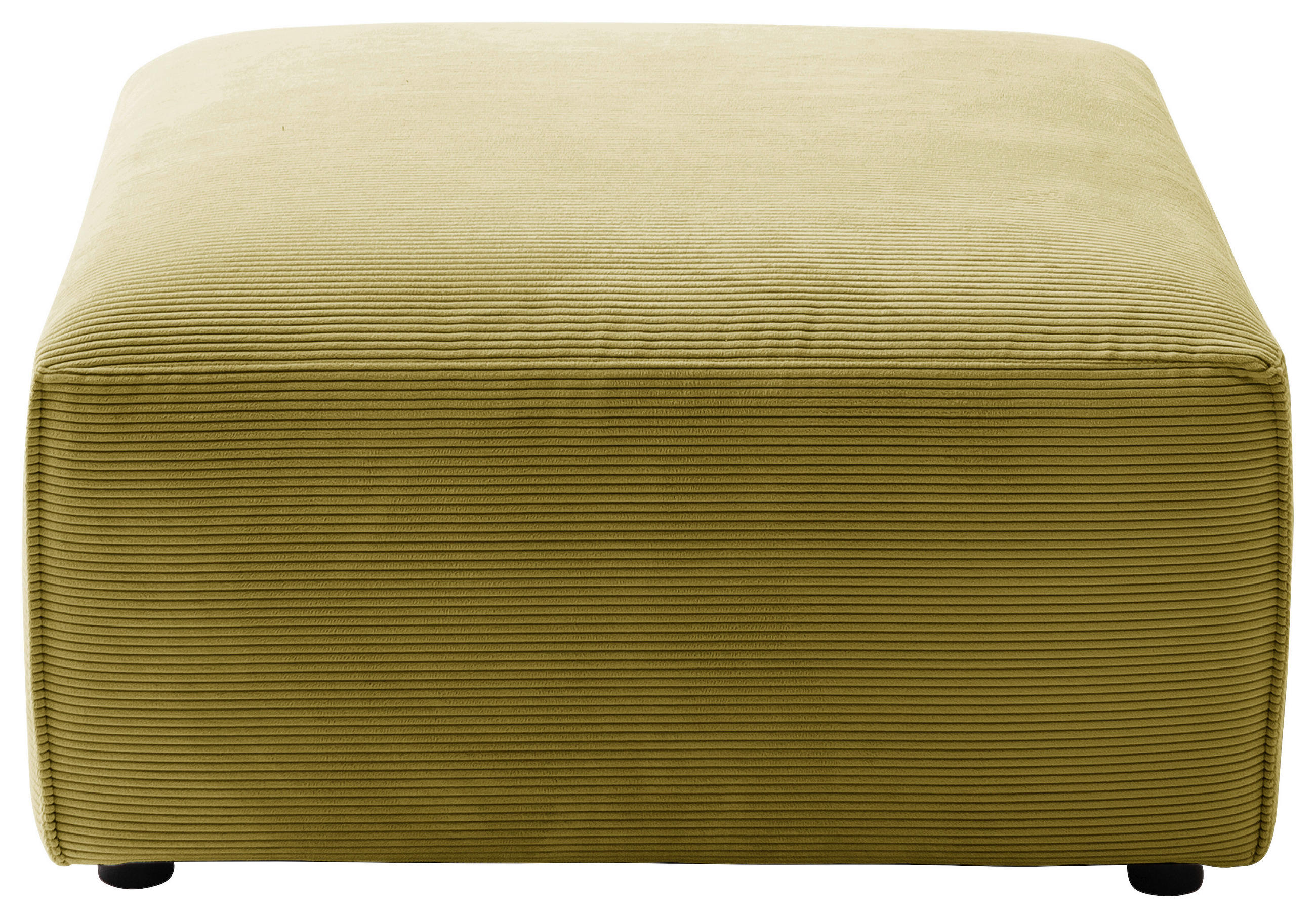HOCKER Cord Gelb, Grün  - Gelb/Schwarz, Design, Kunststoff/Textil (80/71/80cm) - Pure Home Lifestyle