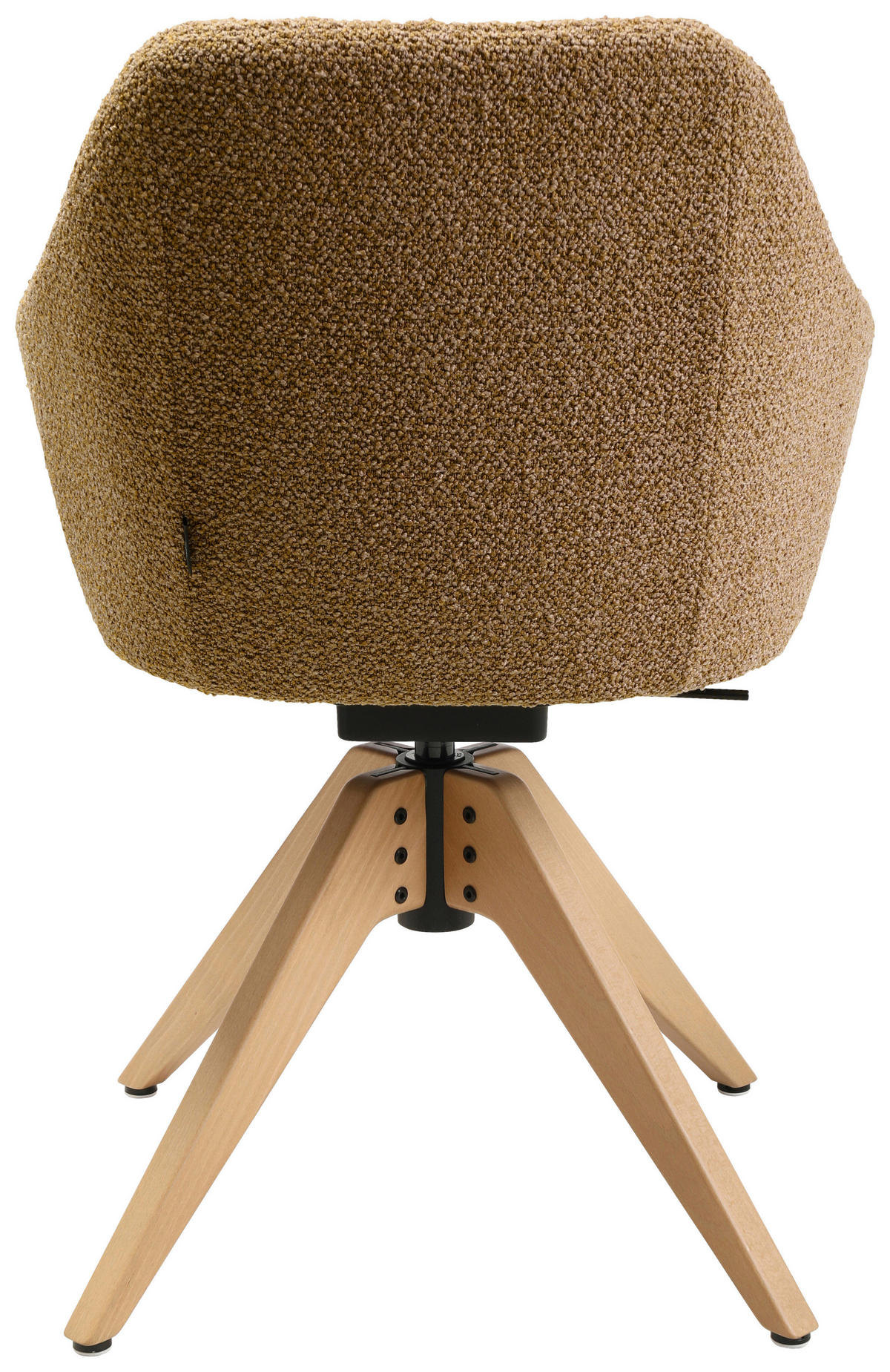 ARMLEHNSTUHL  in Flachgewebe  - Eichefarben/Orange, Design, Holz/Textil (58/82,5-85,2/60cm) - Johann Jakob