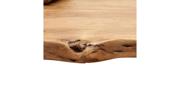 ESSTISCH in Holz, Metall 175/90/76 cm - Schwarz/Akaziefarben, KONVENTIONELL, Holz/Metall (175/90/76cm) - Ambia Home