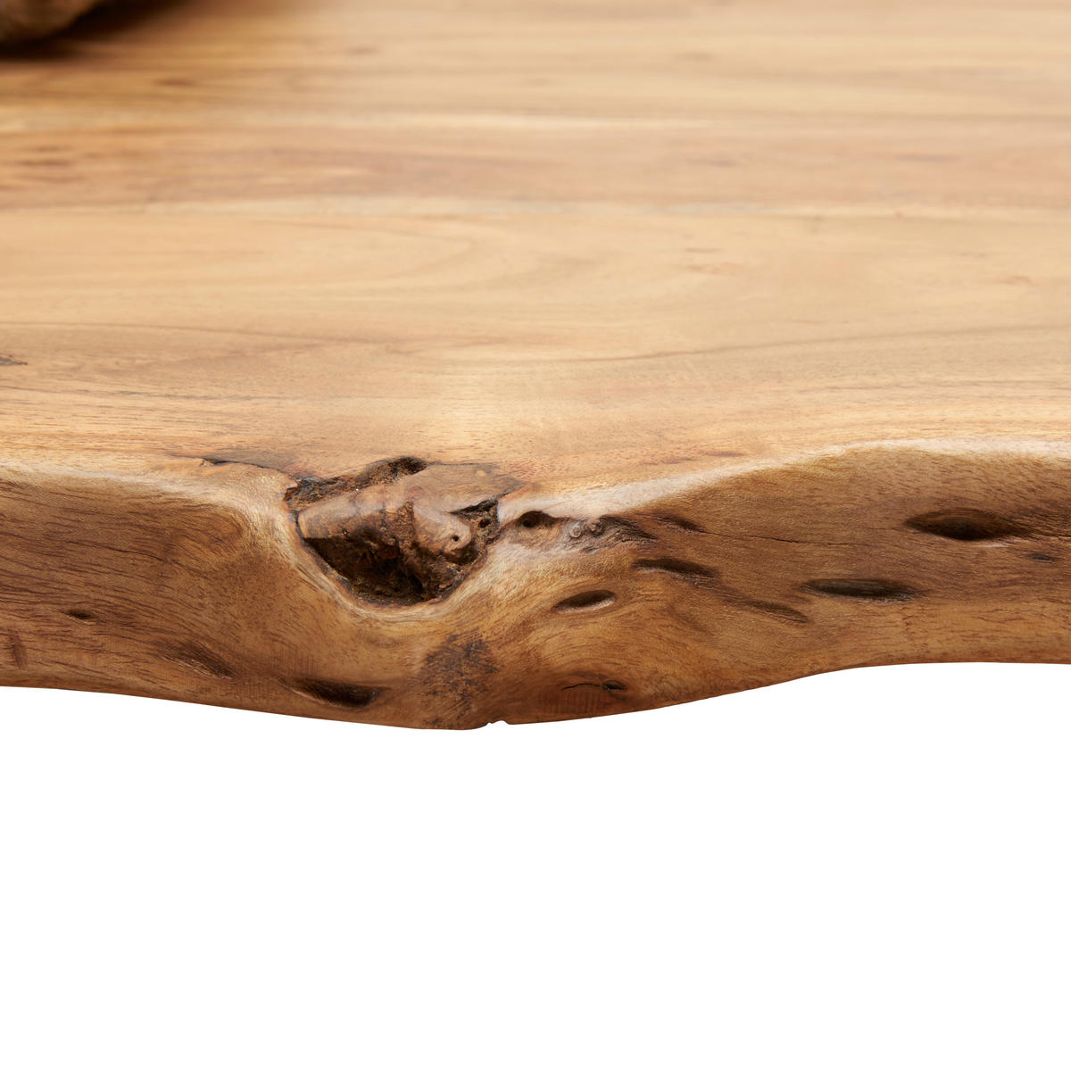 ESSTISCH in Holz, Metall 175/90/76 cm   - Schwarz/Akaziefarben, KONVENTIONELL, Holz/Metall (175/90/76cm) - Ambia Home