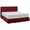 BOXSPRINGBETT 180/200 cm  in Rot  - Rot/Schwarz, Design, Kunststoff/Textil (180/200cm) - Johann Jakob